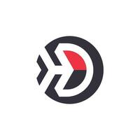 Brief d Logo Design Symbol Element Vektor Idee zum Geschäft oder Initiale