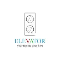 Aufzug und Aufzug Logo Design minimal Logo Vektor Vorlage