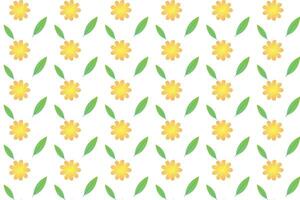 blad och blomma abstrack bakgrund sömlös patten design. vektor