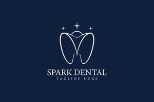 krona dental logotyp och ikon vektor