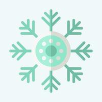 ikon snösjöar. relaterad till alaska symbol. platt stil. enkel design redigerbar. enkel illustration vektor