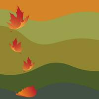 Hintergrund Vektor Design mit Herbst Thema