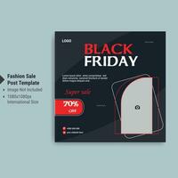 Black Friday Super Sale Social Media Banner Vorlage vektor