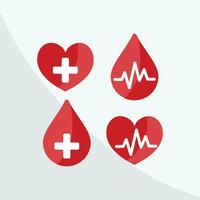 hjärta och släppa av blod blod donation hjärtslag - blod donation kampanj - doacao de sangue vektor