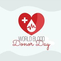 värld blod givare dag baner - blod donation kampanj - doacao de sangue vektor