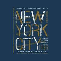 Neu York Stadt abstrakt Grafik Typografie, t Hemd Vektor, Design Mode, Illustration, gut zum beiläufig Stil vektor