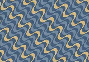 Blau Beige Copacabana Muster vektor