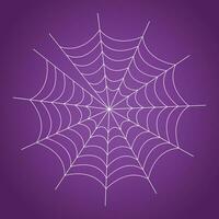 Spinnennetz auf dunkel Hintergrund, traditionell Halloween Design Element. vektor