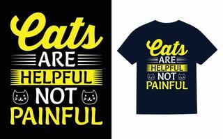 Katzen-T-Shirt-Design vektor