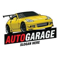 autogarage logotyp mall vektor design