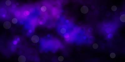 mörkrosa vektorbakgrund med bubblor. abstrakta färgglada skivor på enkel lutningsbakgrund. mönster för företagsannonser. vektor