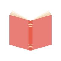 offenes Buch mit rosa Einband vektor