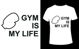 Gym är min liv med Gym vektor