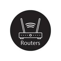 Router Symbol Vektor
