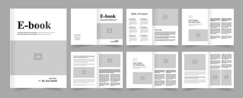 ebook mall och ebook layout design vektor