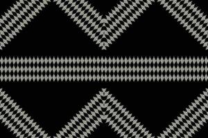 etnisk ikat tyg mönster geometrisk stil.afrikansk ikat broderi etnisk orientalisk mönster svart bakgrund. abstrakt, vektor, illustration.textur, kläder, ram, dekoration, matta, motiv. vektor