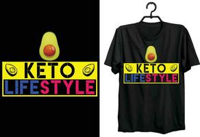 Keto Lebensstil. Keto T-Shirt Design. komisch Geschenk Artikel Keto T-Shirt Design zum Keto Liebhaber. vektor