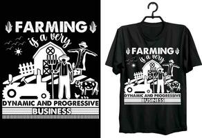 Landwirtschaft ist ein sehr dynamisch und progressiv Geschäft. Farmer T-Shirt Design. komisch Geschenk Artikel Farmer T-Shirt Design zum Landwirtschaft Liebhaber. vektor