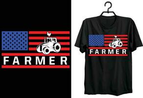 Farmer T-Shirt Design. komisch Geschenk Artikel Farmer T-Shirt Design zum Landwirtschaft Liebhaber. vektor