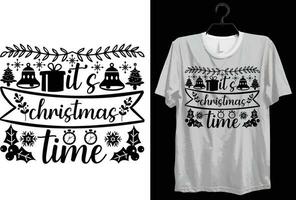 dess jul tid. rolig gåva Artikel glad jul t-shirt design för jul älskare. vektor