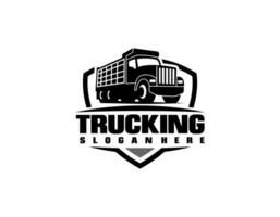 Dump LKW Unternehmen Logo. LKW Logo Vektor isoliert