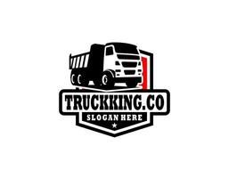 Dump LKW Unternehmen Logo. LKW Logo Vektor isoliert