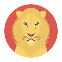 Löwen sind Sozial Katas und Leben im Gruppen namens Stolz, das Löwe ist das größten, am stärksten Katzen im das Welt vektor