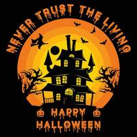 noch nie Vertrauen das Leben Halloween vektor