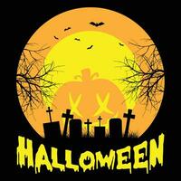 Halloween-T-Shirt-Design vektor