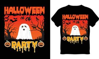 Lycklig halloween unik t-shirt design vektor