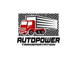 LKW Silhouette abstrakt Logo Vorlage Vektor