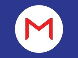 m-Brief-Logo-Vektorvorlage vektor
