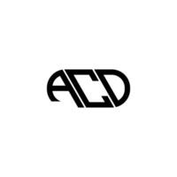 acd brev logotyp design. acd kreativ initialer brev logotyp begrepp. acd brev design. vektor