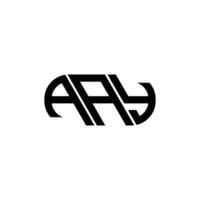 aay brev logotyp design. aay kreativ initialer brev logotyp begrepp. aay brev design. vektor