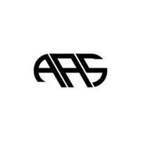 aas brev logotyp design. aas kreativ initialer brev logotyp begrepp. aas brev design. vektor