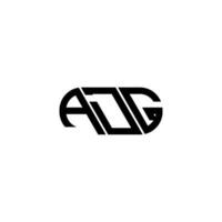 adg brev logotyp design. adg kreativ initialer brev logotyp begrepp. adg brev design. vektor