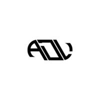 adl brev logotyp design. adl kreativ initialer brev logotyp begrepp. adl brev design. vektor