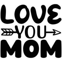 liebe dich Mama vektor