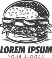 Vektor Burger Logo schnell Essen Konzept