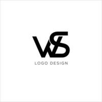 ws första logotyp design vektor