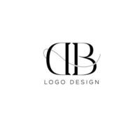 db första brev logotyp design vektor