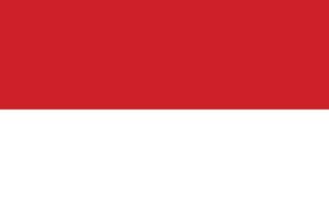 Indonesien National Flagge.indonesisch Flagge im das richtig Verhältnis vektor