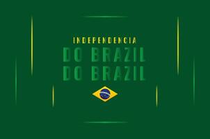 Brasilien oberoende dag design mall vektor