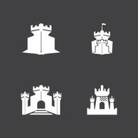 Schloss Logo Vektor Illustration Vorlage