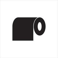 toalett papper rulla ikon vektor illustration symbol