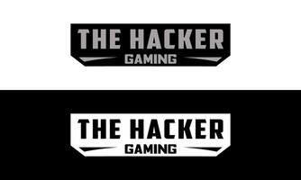 de hacker gaming ikon design vektor. hacker design vektor. vektor