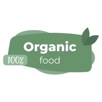 stämpel för ekologisk, eko, bio, vegan, färska, naturliga livsmedelsprodukter. grön hälsosam logotyp samling, vektor ikon. ekodekaler för webb, märkningspaket, mat, kosmetika. handritad stil.