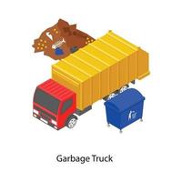 Müllwagentransport vektor