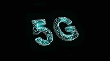 5g im leuchtend Linien.5g Konzept vektor