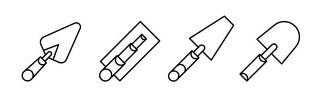 Kelle Illustration. Kelle einstellen zum Geschäft. Lager Vektor. vektor